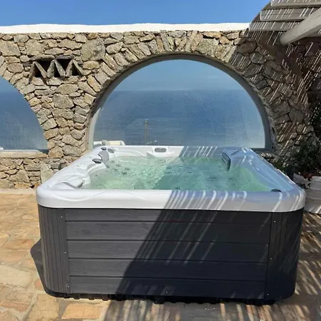 فيلة On The Rocks W Hot Tub At Cavo Delos