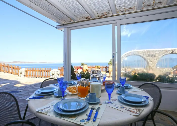 فيلة On The Rocks W Hot Tub At Cavo Delos *