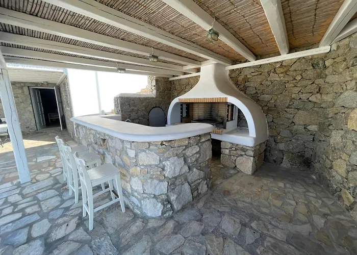 فيلة On The Rocks W Hot Tub At Cavo Delos